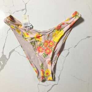Aerie Floral Cheeky Bikini Swim Bottom Size Medium NWT